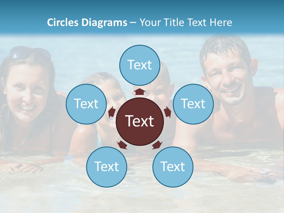 Dad Sky Child PowerPoint Template