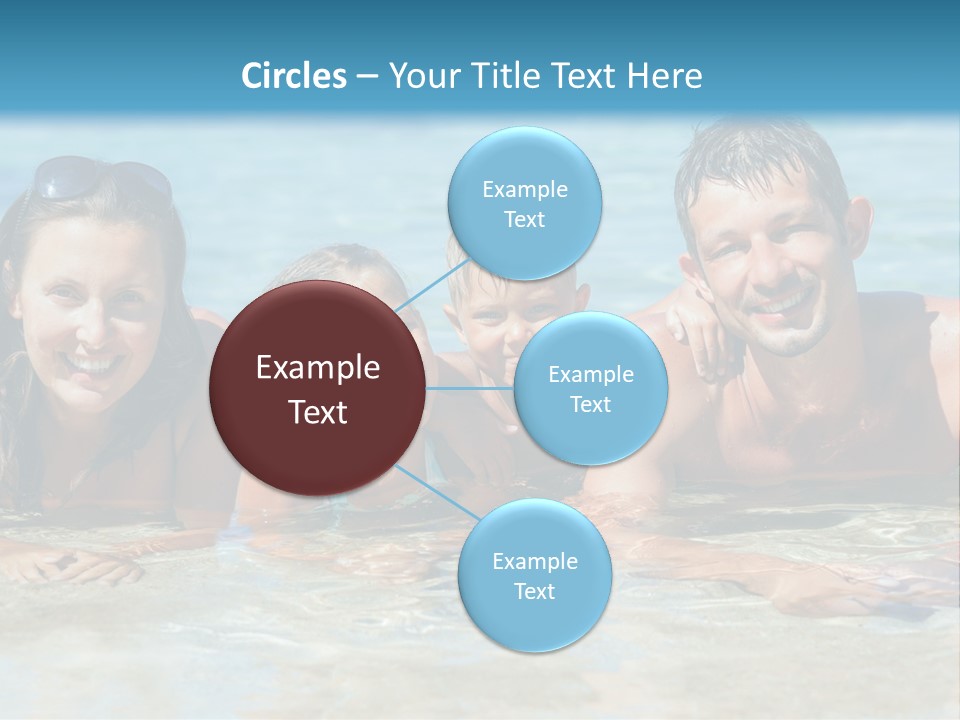 Dad Sky Child PowerPoint Template