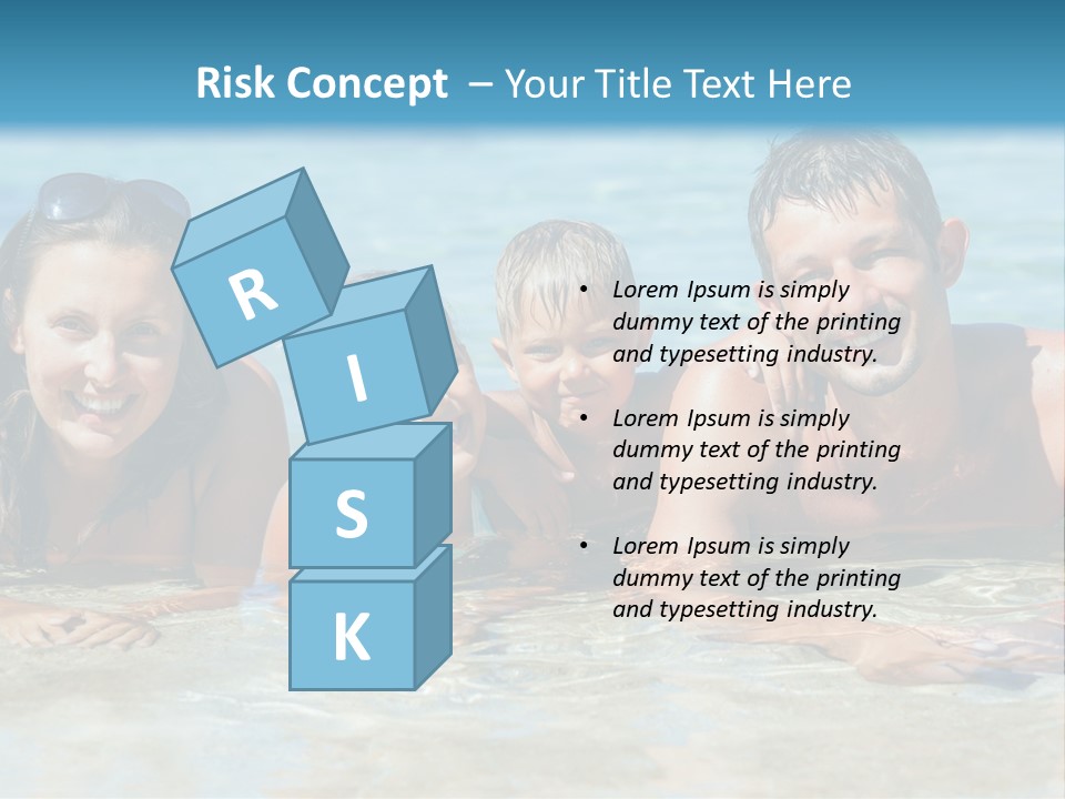 Dad Sky Child PowerPoint Template