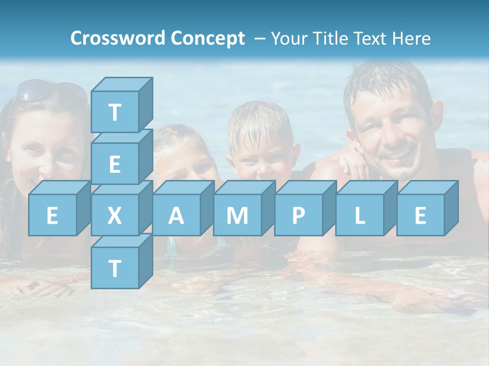 Dad Sky Child PowerPoint Template