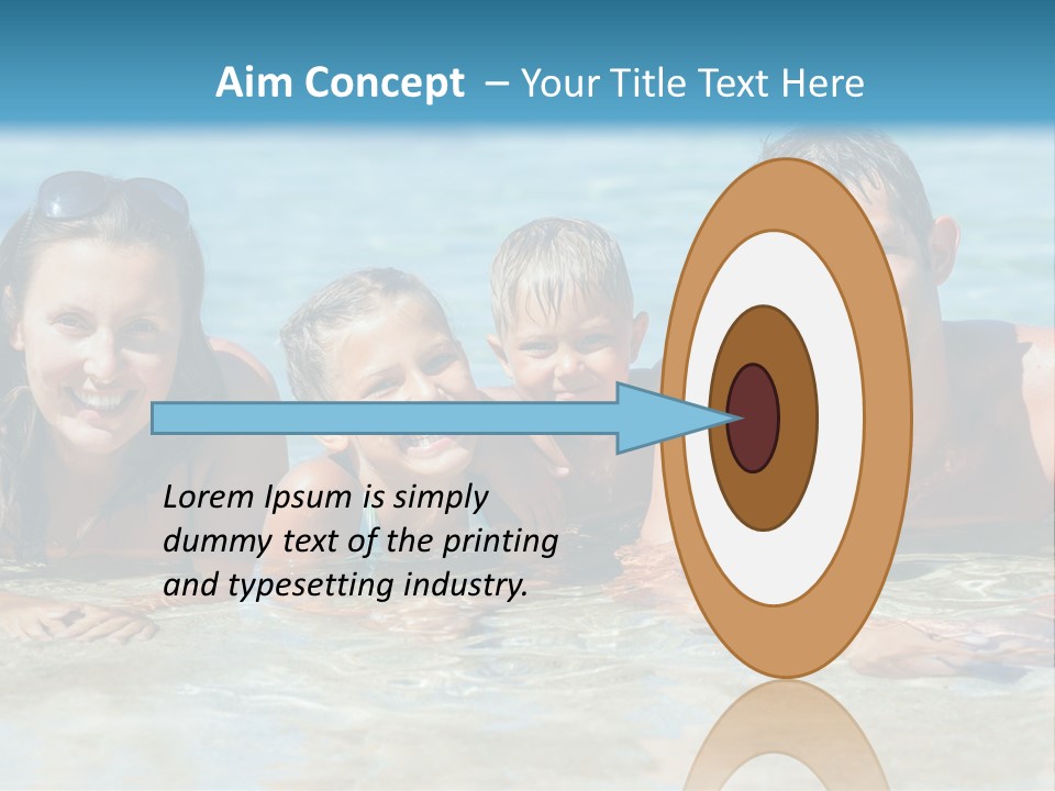 Dad Sky Child PowerPoint Template