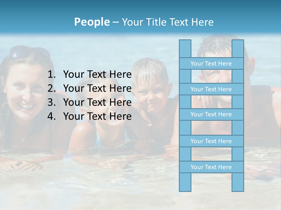 Dad Sky Child PowerPoint Template