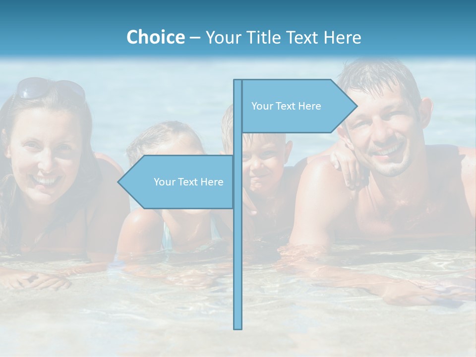 Dad Sky Child PowerPoint Template