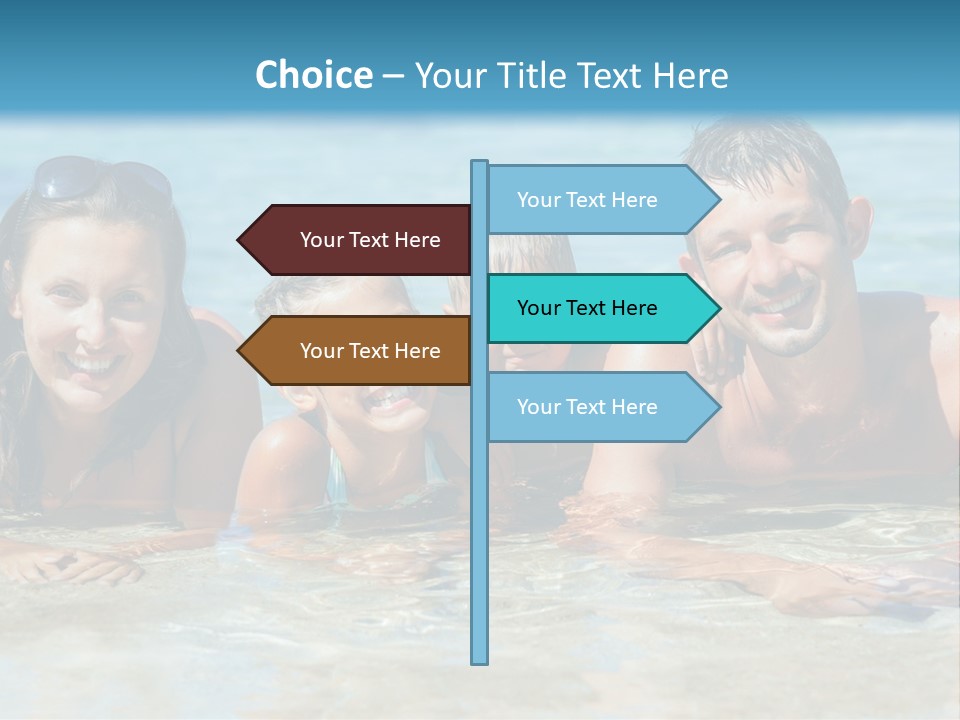 Dad Sky Child PowerPoint Template