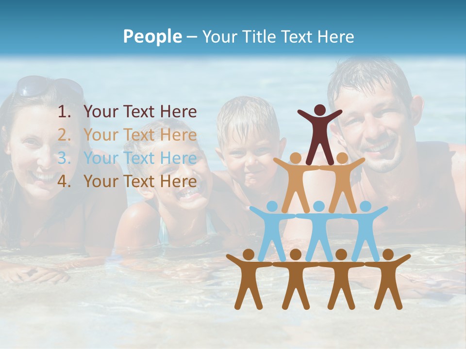 Dad Sky Child PowerPoint Template