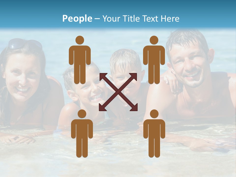 Dad Sky Child PowerPoint Template