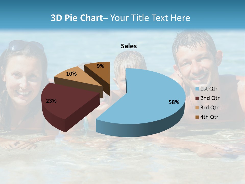 Dad Sky Child PowerPoint Template
