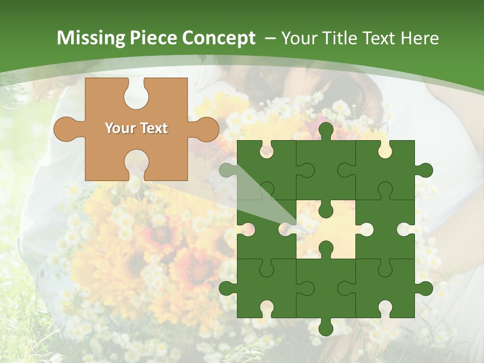 A Woman Holding A Child And A Bouquet Of Flowers PowerPoint Template