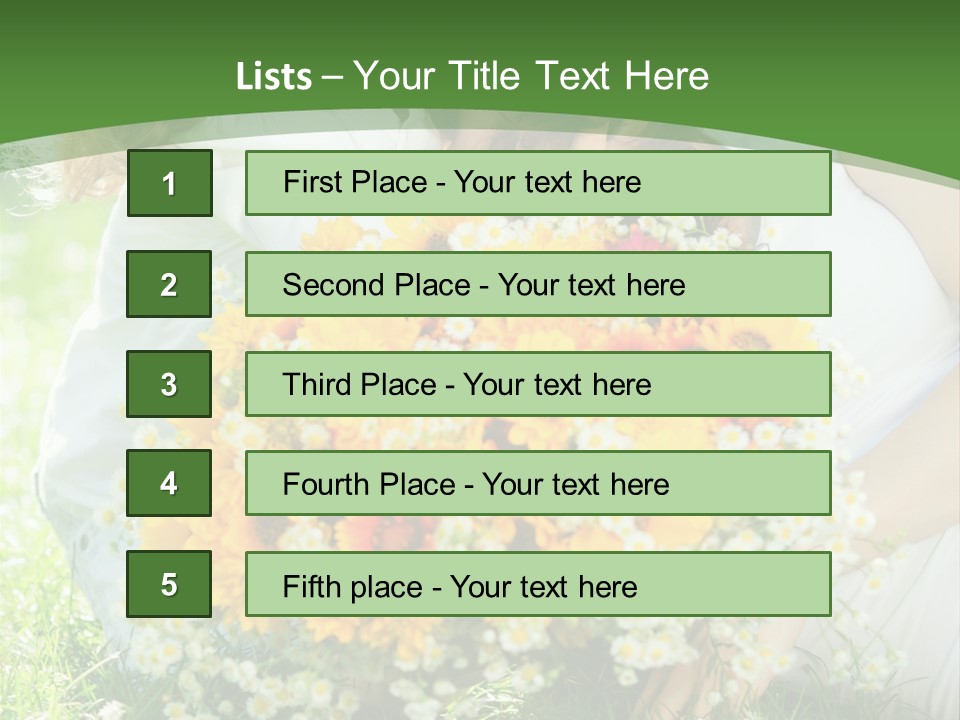 A Woman Holding A Child And A Bouquet Of Flowers PowerPoint Template