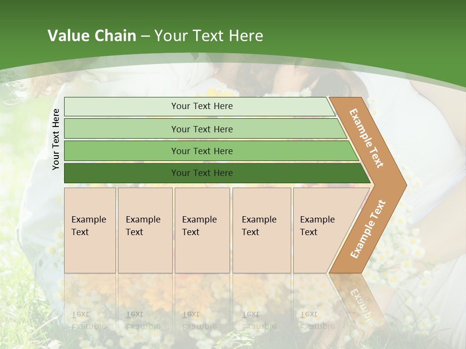 A Woman Holding A Child And A Bouquet Of Flowers PowerPoint Template