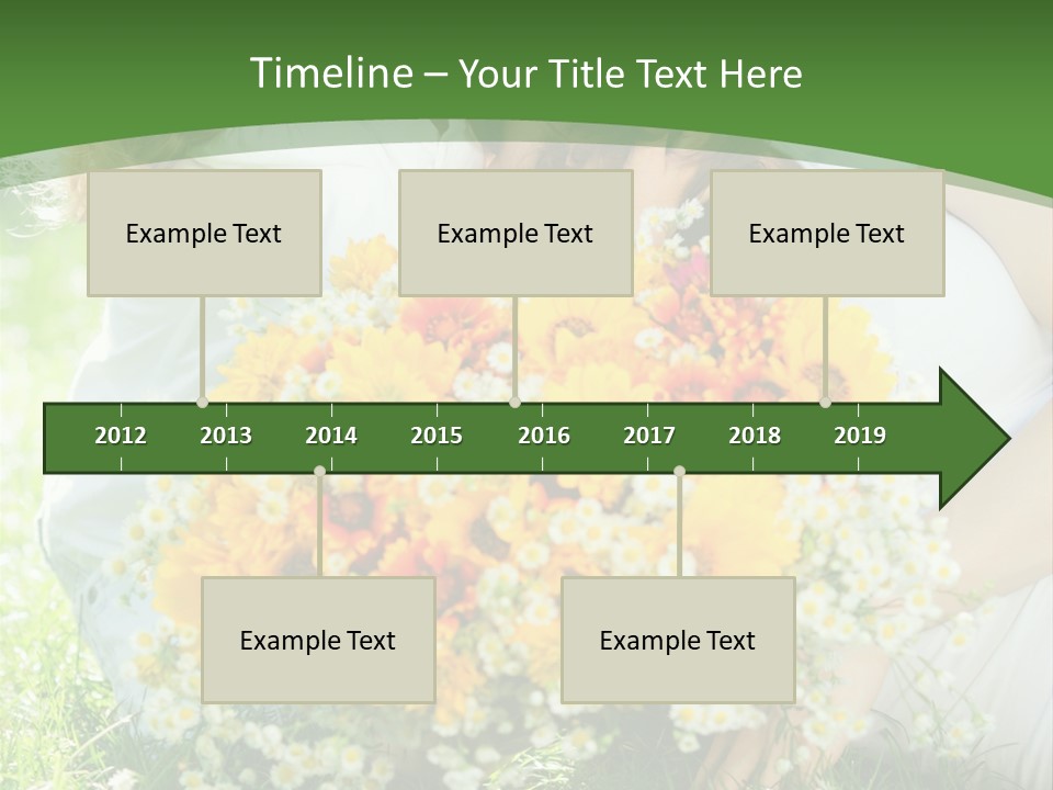 A Woman Holding A Child And A Bouquet Of Flowers PowerPoint Template