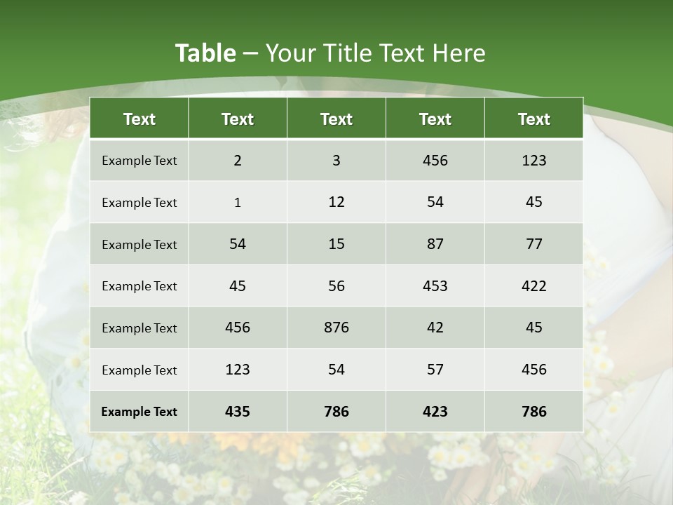 A Woman Holding A Child And A Bouquet Of Flowers PowerPoint Template