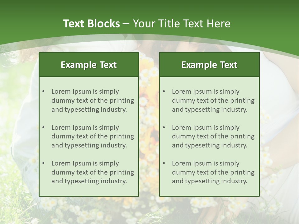 A Woman Holding A Child And A Bouquet Of Flowers PowerPoint Template