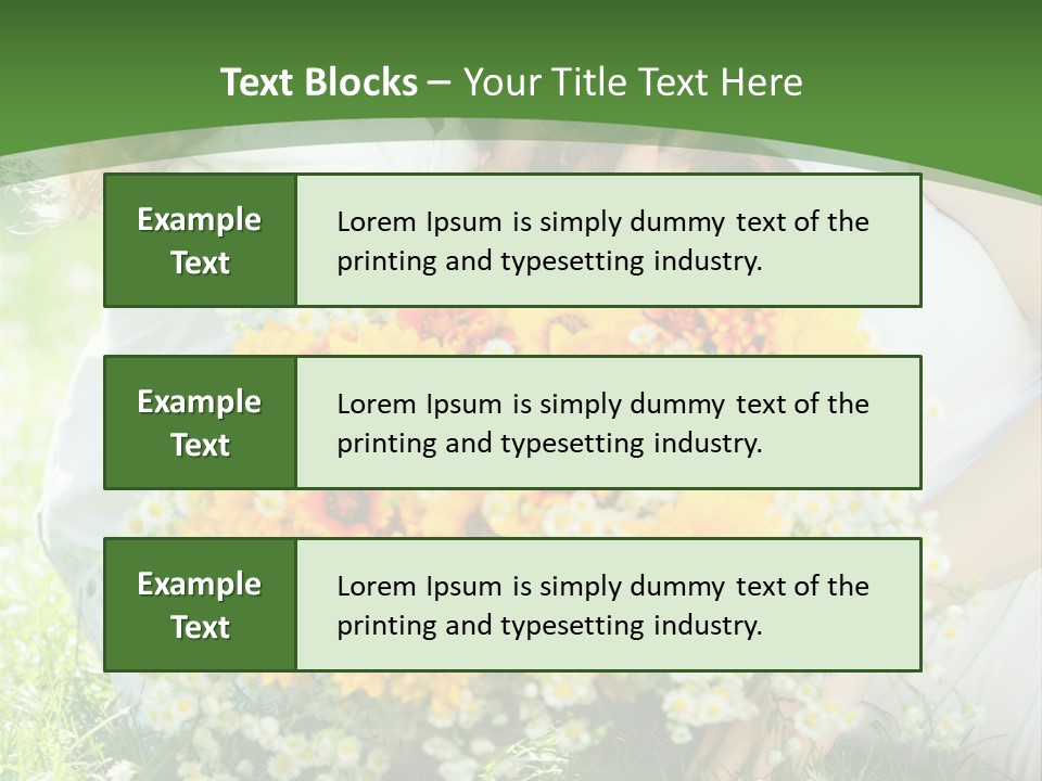 A Woman Holding A Child And A Bouquet Of Flowers PowerPoint Template