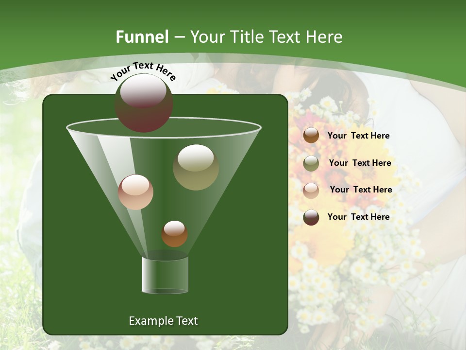 A Woman Holding A Child And A Bouquet Of Flowers PowerPoint Template