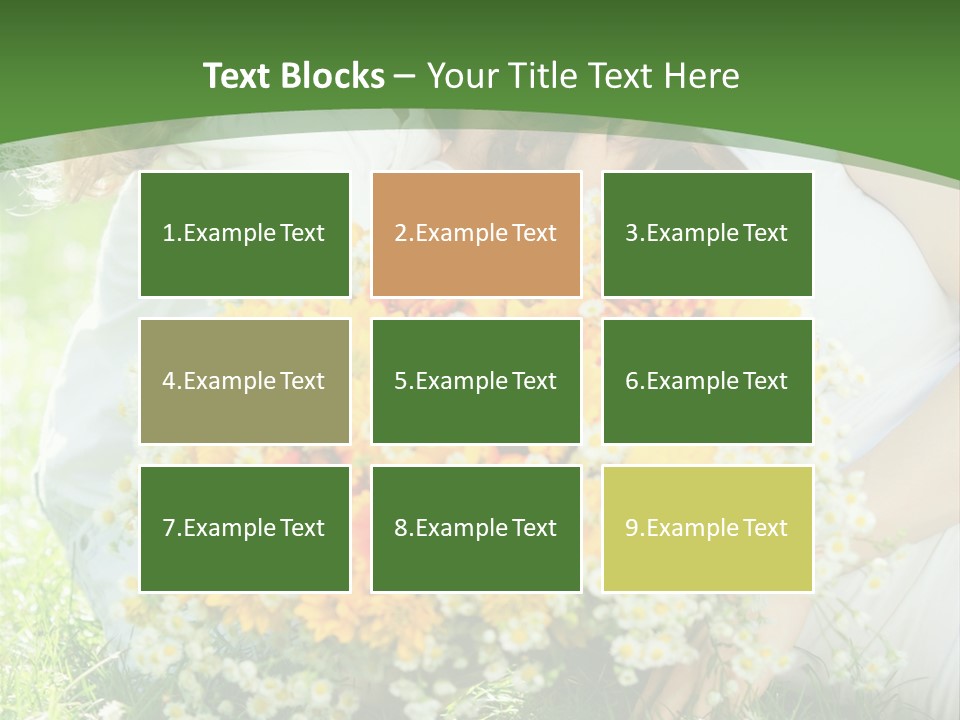 A Woman Holding A Child And A Bouquet Of Flowers PowerPoint Template