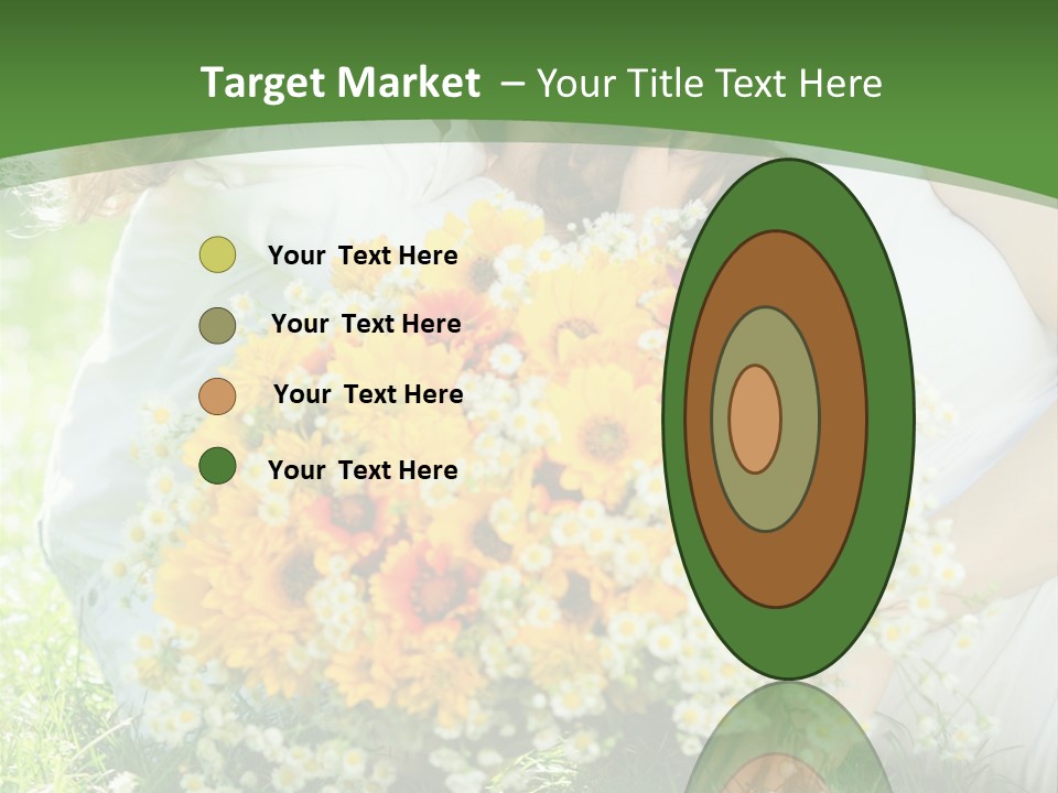 A Woman Holding A Child And A Bouquet Of Flowers PowerPoint Template