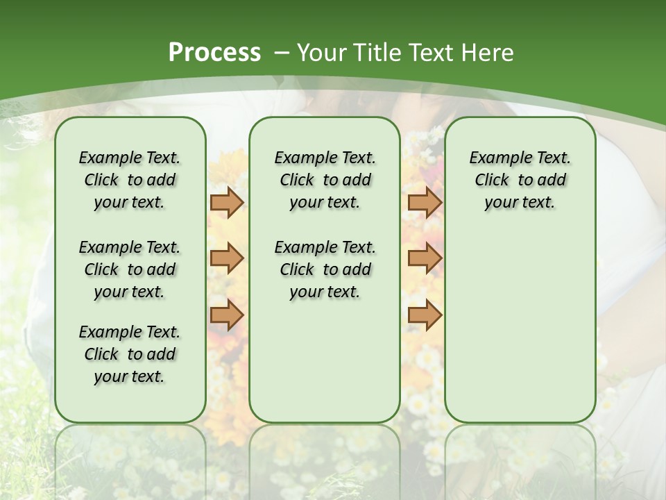 A Woman Holding A Child And A Bouquet Of Flowers PowerPoint Template