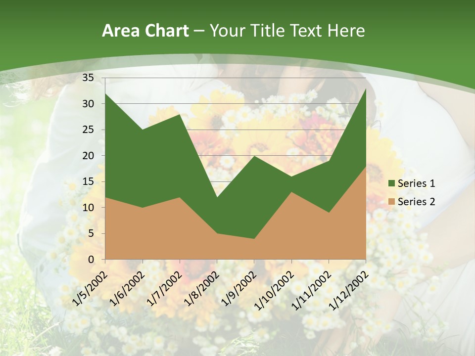 A Woman Holding A Child And A Bouquet Of Flowers PowerPoint Template