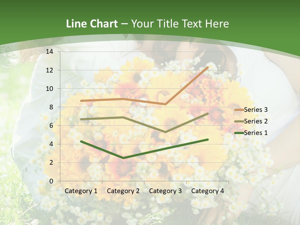 A Woman Holding A Child And A Bouquet Of Flowers PowerPoint Template