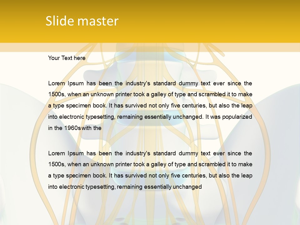 Prolapse Nerve Canal PowerPoint Template