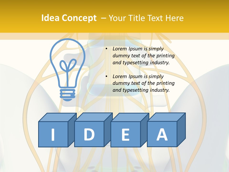 Prolapse Nerve Canal PowerPoint Template