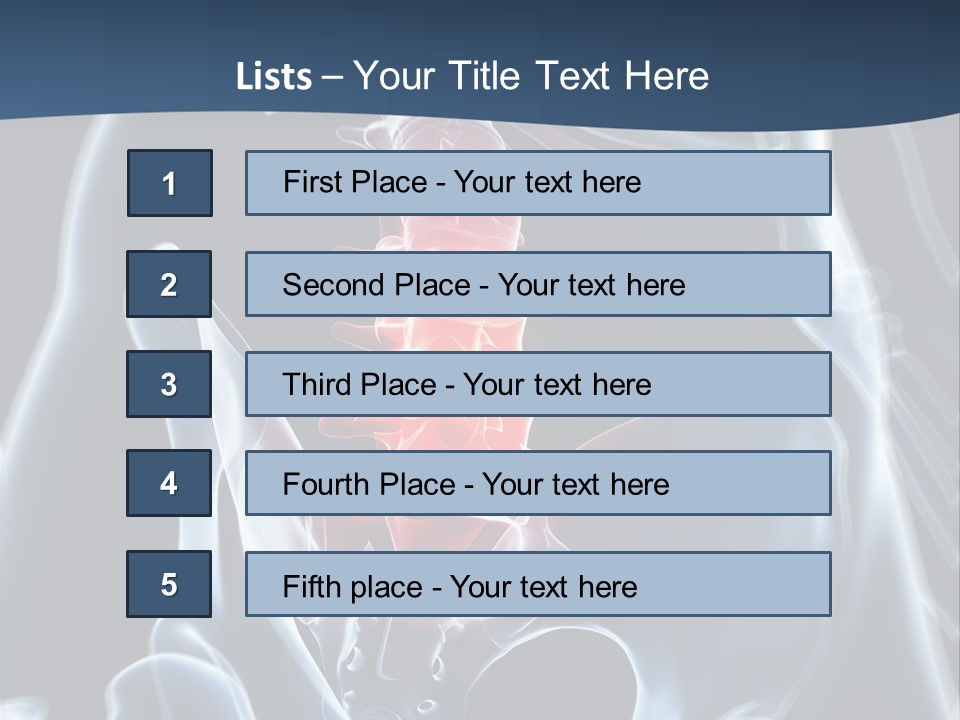 Prolapse Nerve Canal PowerPoint Template