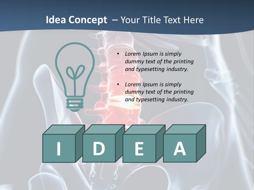 Prolapse Nerve Canal PowerPoint Template