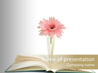 Isolated Textbook Background PowerPoint Template