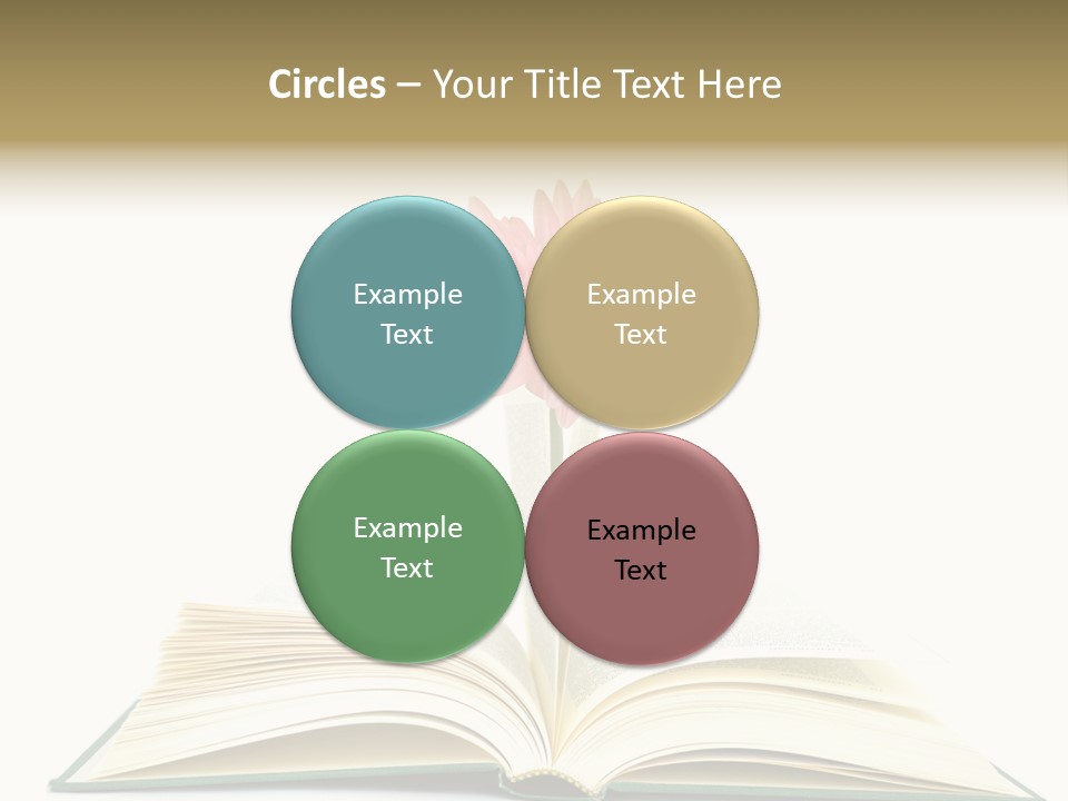 Isolated Textbook Background PowerPoint Template