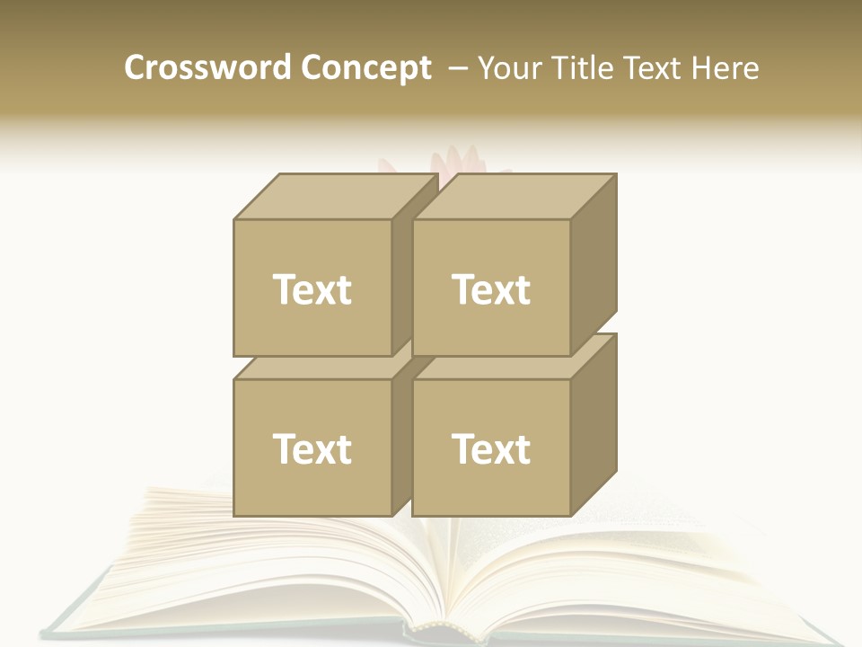Isolated Textbook Background PowerPoint Template