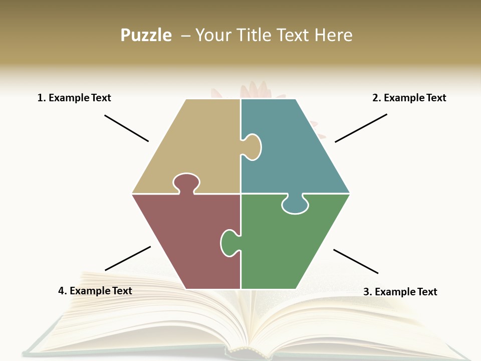 Isolated Textbook Background PowerPoint Template