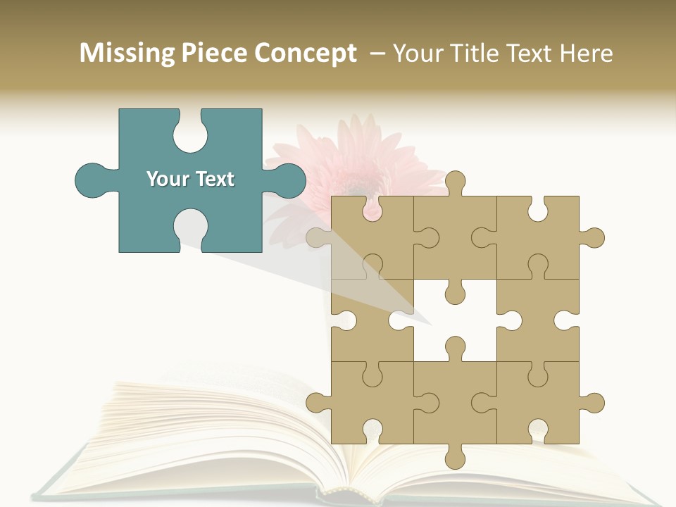 Isolated Textbook Background PowerPoint Template