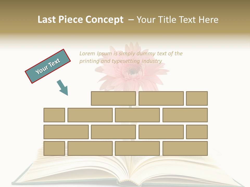 Isolated Textbook Background PowerPoint Template