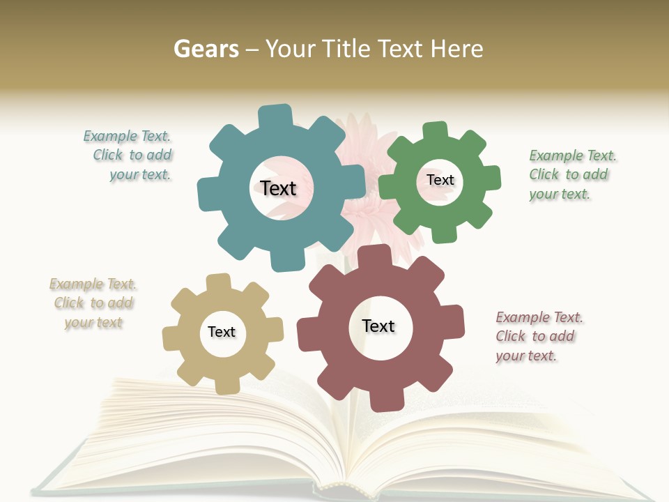 Isolated Textbook Background PowerPoint Template
