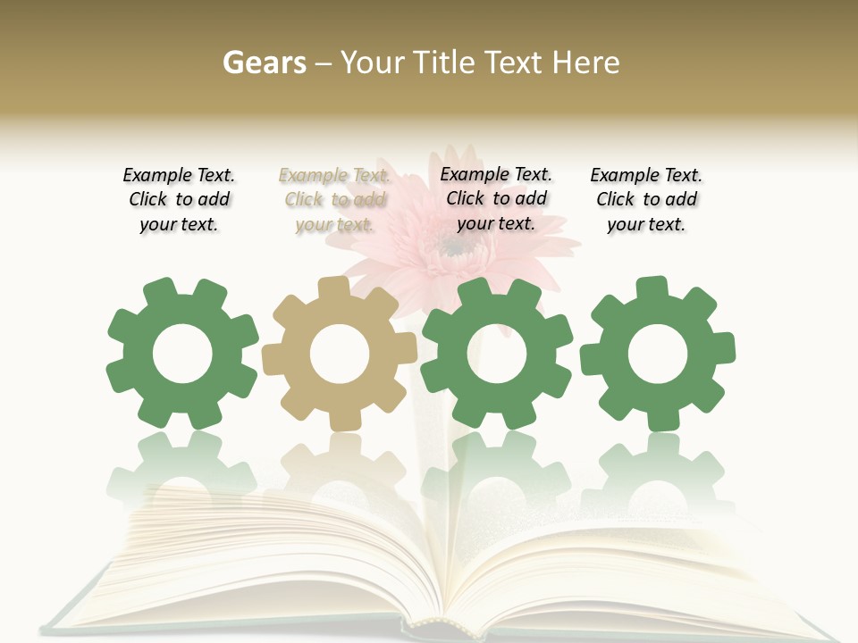 Isolated Textbook Background PowerPoint Template