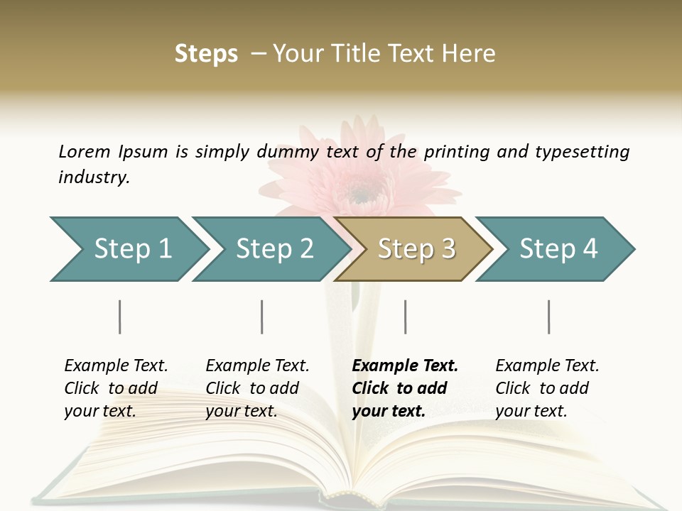 Isolated Textbook Background PowerPoint Template
