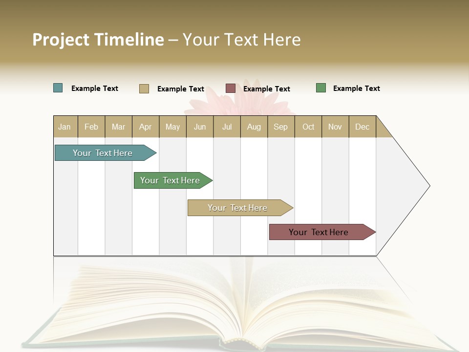 Isolated Textbook Background PowerPoint Template