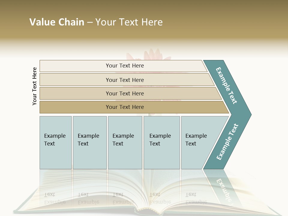 Isolated Textbook Background PowerPoint Template