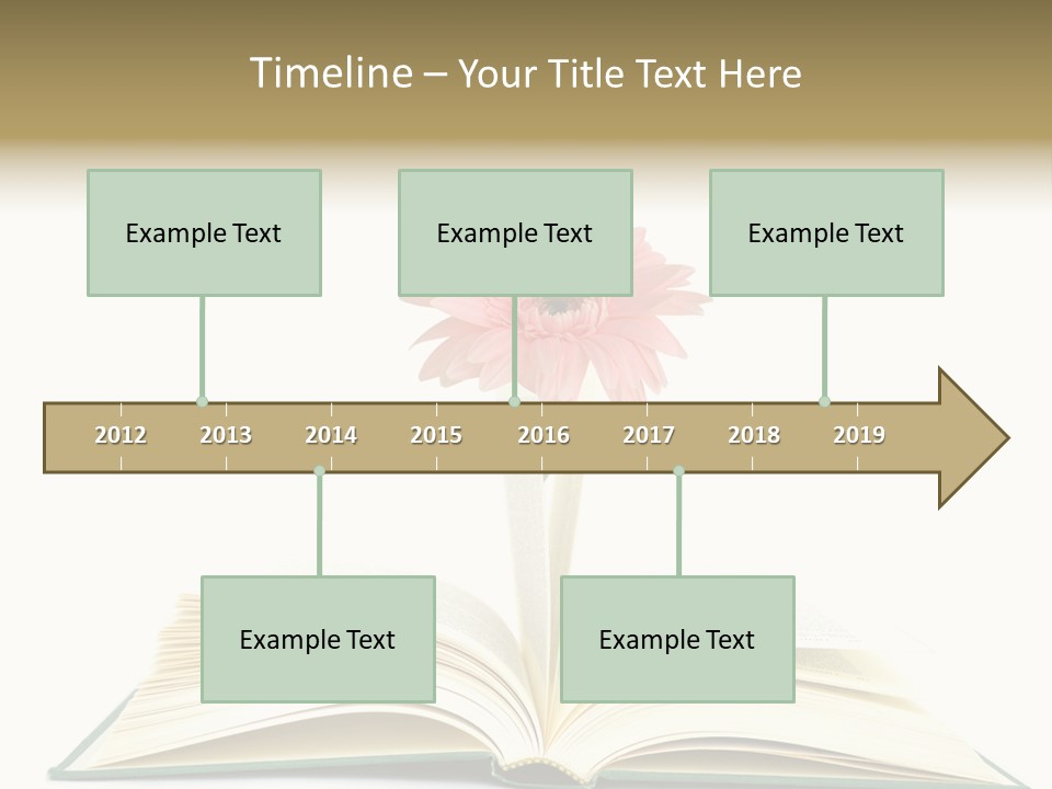 Isolated Textbook Background PowerPoint Template