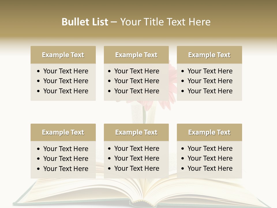 Isolated Textbook Background PowerPoint Template