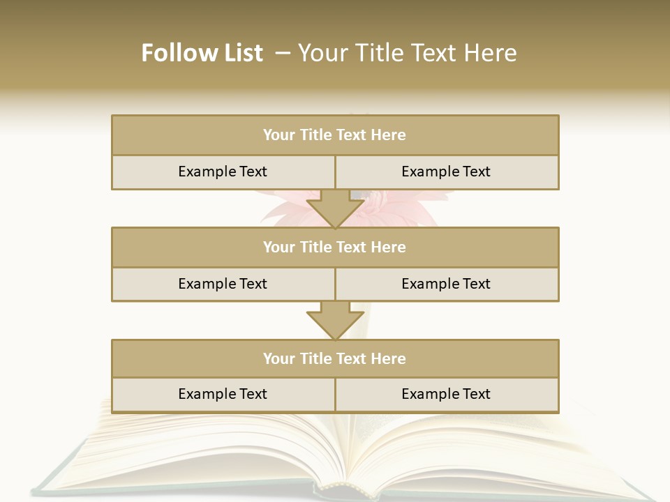 Isolated Textbook Background PowerPoint Template
