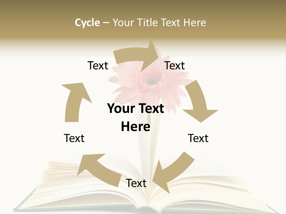 Isolated Textbook Background PowerPoint Template