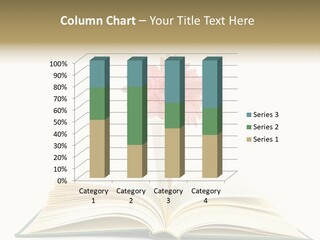 Isolated Textbook Background PowerPoint Template