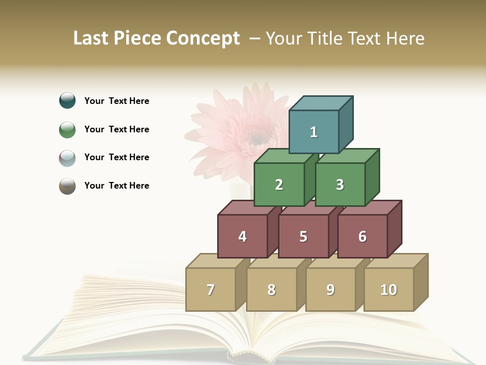 Isolated Textbook Background PowerPoint Template