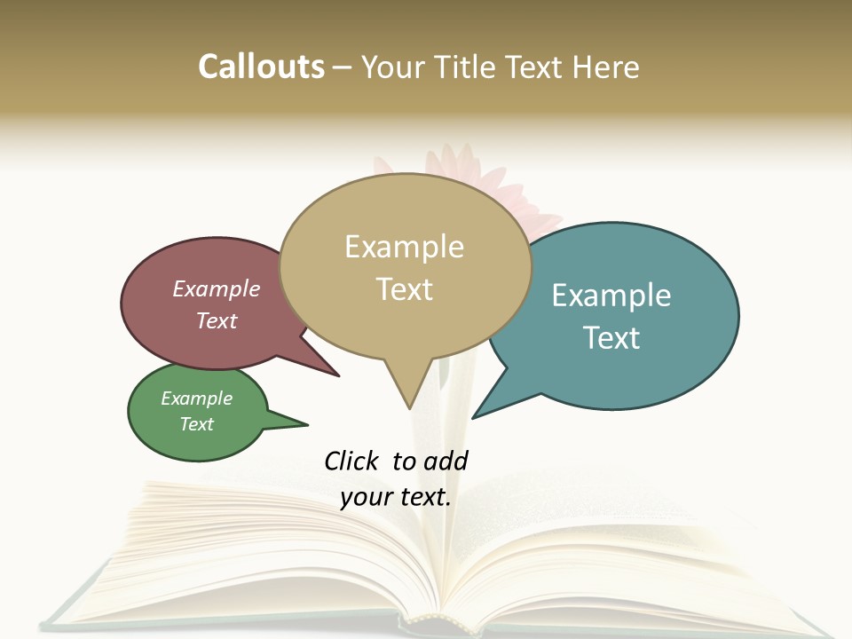 Isolated Textbook Background PowerPoint Template