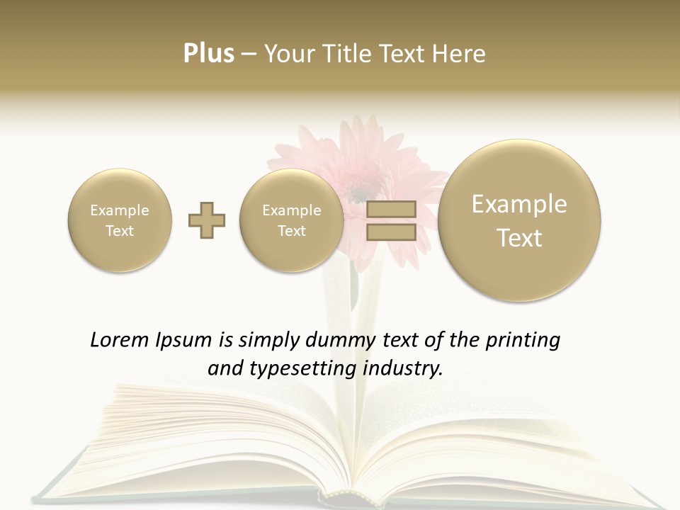 Isolated Textbook Background PowerPoint Template