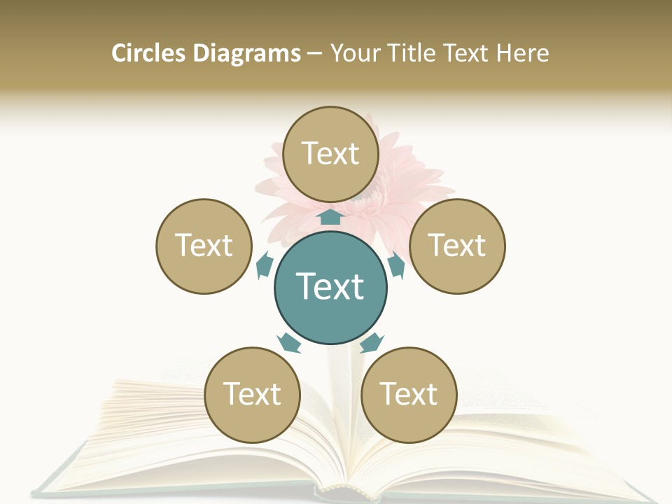 Isolated Textbook Background PowerPoint Template