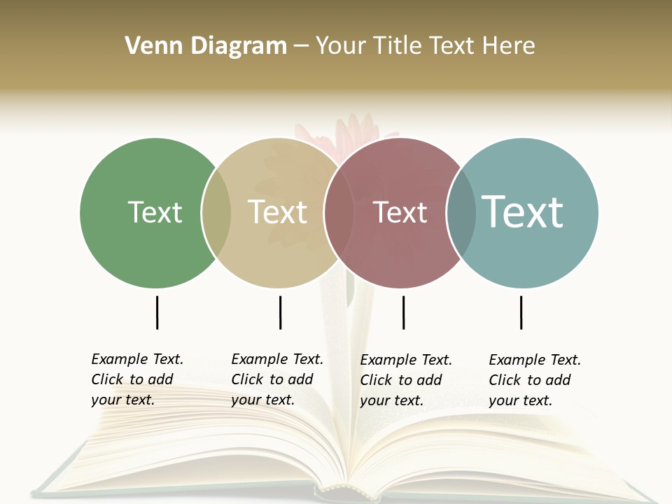Isolated Textbook Background PowerPoint Template