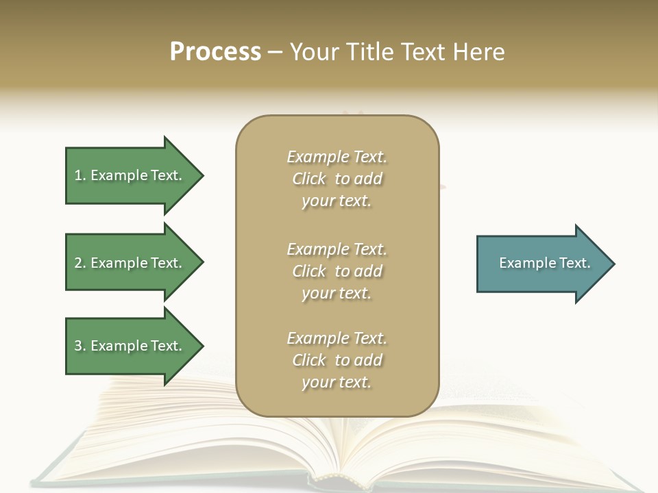 Isolated Textbook Background PowerPoint Template